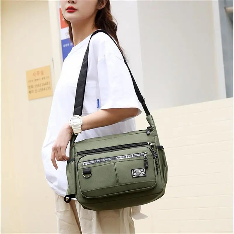 Men's Messenger Bag Crossbody Shoulder Bags Men Small Sling Pack For Work Business Waterproof Oxford Packs Satchel Purse