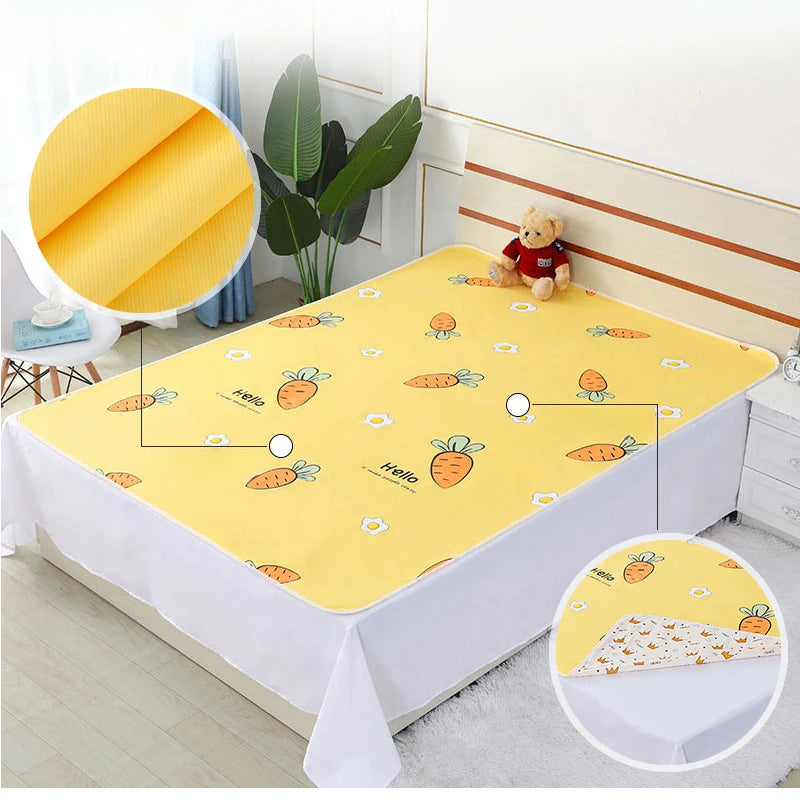 Reusable Baby Changing Mat Cover Diaper Mattress Bed Sheets for Newborn Baby Waterproof Portable Change Pad Table Floor Play Mat