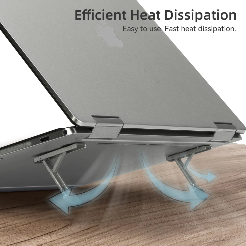 Mini Foldable Laptop Stand Portable Notebook Support Base Holder Adjustable Riser Cooling Bracket Universal for Laptop Tablet