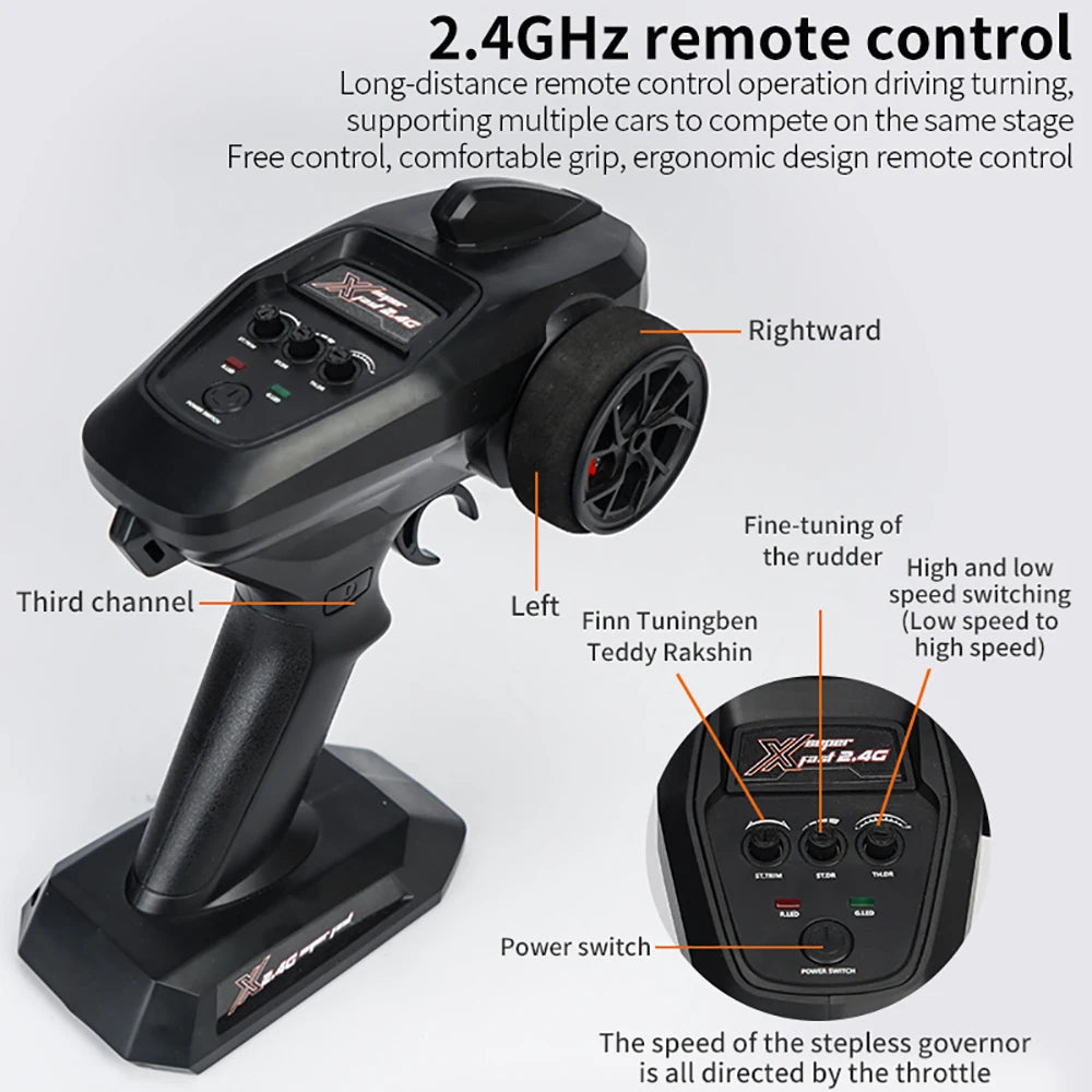 SMRC S910PRO 1:16 70KM/H 4WD RC Car With LED Remote Control Cars High Speed Drift Monster Truck for Kids VS Wltoys 144001 Toys