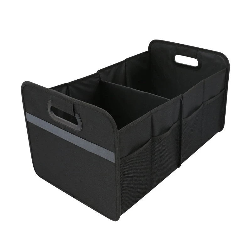 Car Trunk Storage Box Extra Large Collapsible Organizer With 3 Compartments Home Car Seat Organizer Car Accessories Interior