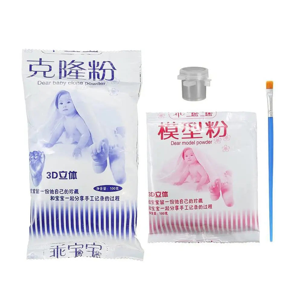 قالب جبس ثلاثي الأبعاد لبصمة يد وقدم الطفل يمكنك صنعه بنفسك، طقم صب يدوي تذكاري للأطفال، إكسسوارات زفاف للأزواج، هدايا ديكور المنزل