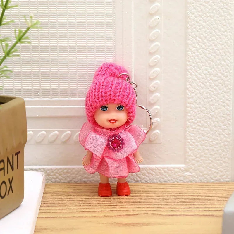 1PC Kids Toys Soft Interactive Baby Toy Mini Doll for Girls Boys Small Dolls Reborn Doll Cute Keychain Fashion Plush Stuffed Toy