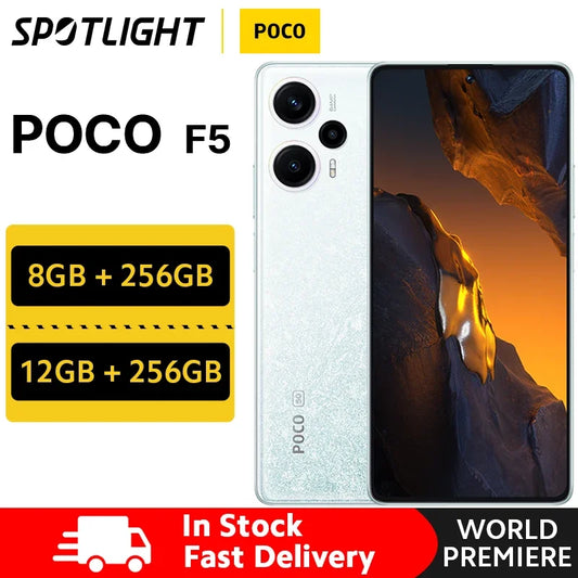 Global Version POCO F5 Snapdragon 7+ Gen 2 NFC 8GB 256GB / 12GB 256GB 120Hz Flow AMOLED 67W Turbo Charging 5000mAh