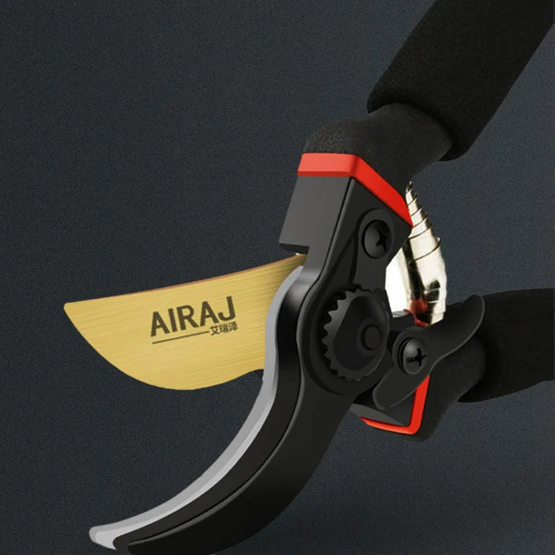 AIRAJ 1pc Multifunctional Pruning Shear Garden Tools Heavy Duty Ultra Sharp Hand Pruners, Professional Garden Scissors