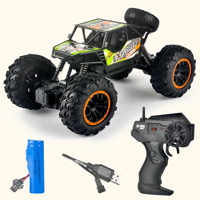 2.4G Model Remote Control Vehicle Toys Off-road Four-wheel Drive RC Climbing Car Toys Outdoor Vehicle Toy Gifts for Kids Boys