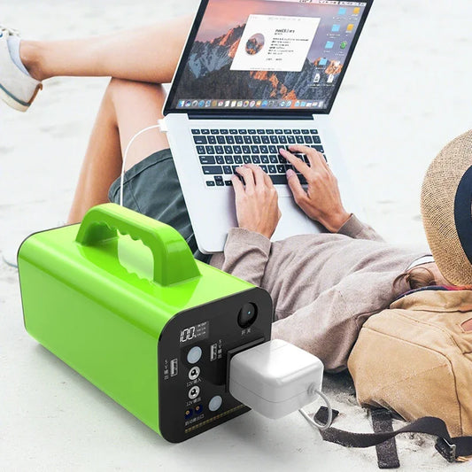 NewPortable Power Station 80000mAh 500W Generator Battery Outdoor Camping Charger Emergency Power Supply Power Bank AC DC Output