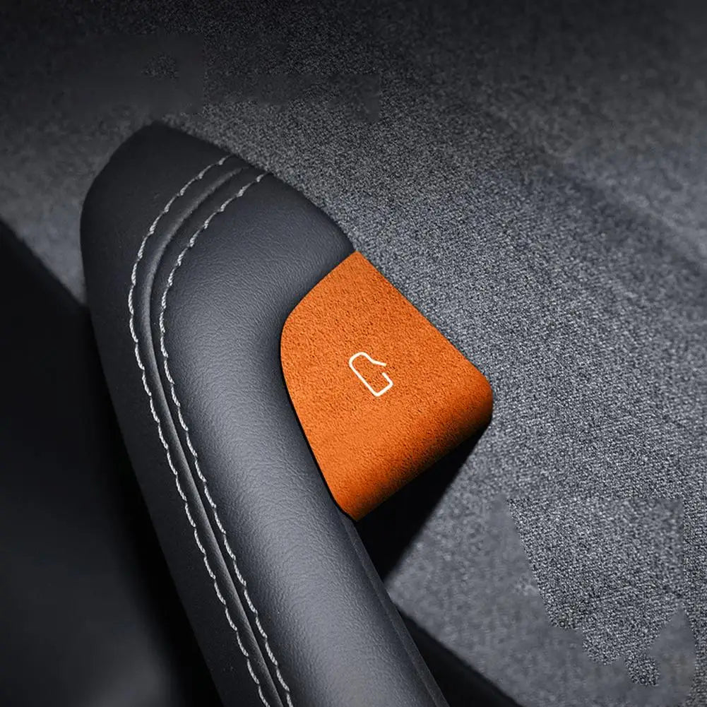 Door Switch Patch For Tesla Model 3+ Highland Alcantara Suede Interior Sticker Modified Sticker Decoration Car Accessories