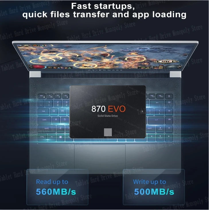 2024 Original 8TB SSD 870EVO SATA3 4TB Hard Drive Disk 2.5 Inchs TLC 560MB/s Internal Solid State Drive for Laptops Desktops PS5