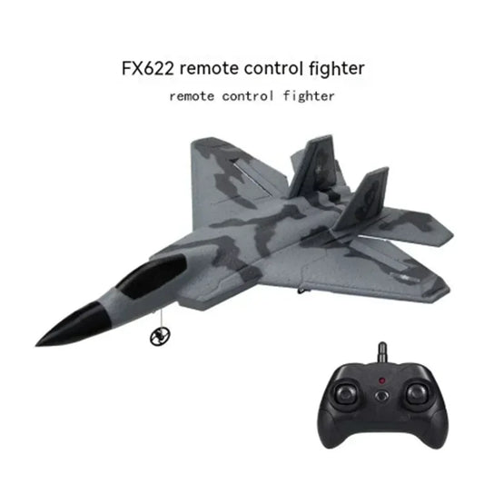 Rc Fx-622 Fighter F22 Remote Control Aircraft Fixed Wing Glider Fall Resistant Crash Resistant Foam Electric Model Airplane Toy