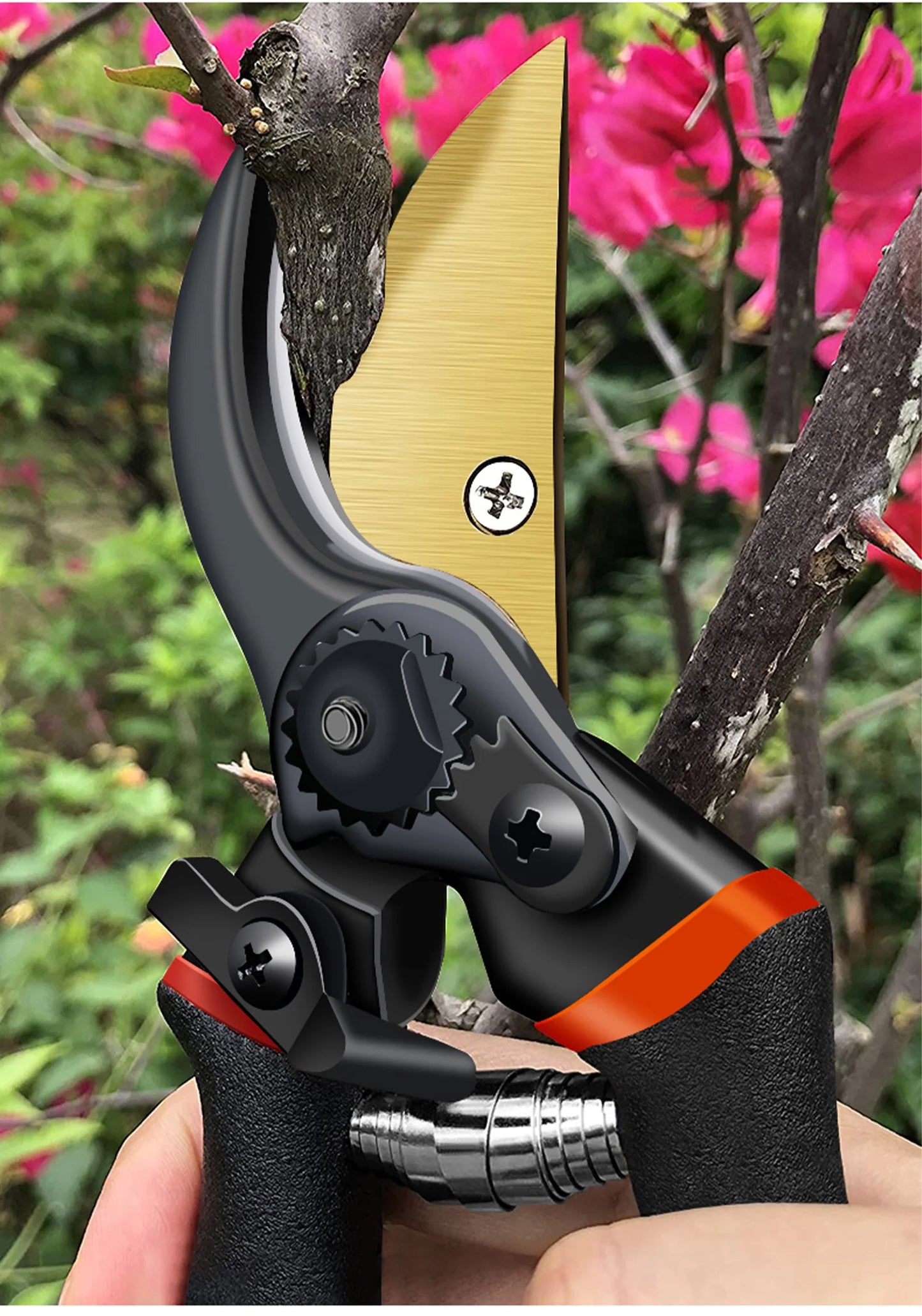 AIRAJ 1pc Multifunctional Pruning Shear Garden Tools Heavy Duty Ultra Sharp Hand Pruners, Professional Garden Scissors