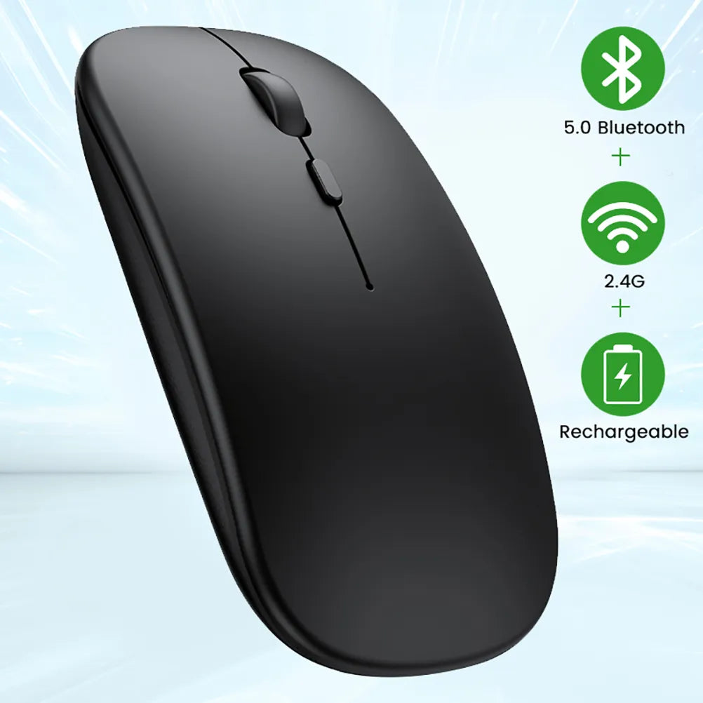 Bluetooth Wireless Mouse Wireless Computer Mouse Rechargeable Silent Mause Ergonomic Mouse Slim USB Mice Mute For PC Laptop