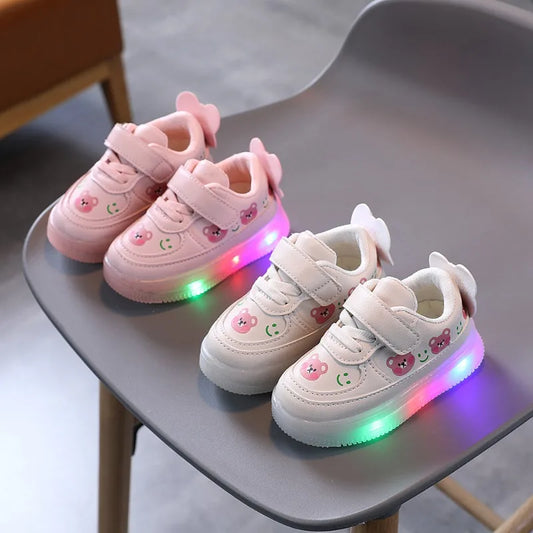 Zapatillas LED Kid Sneakers Autumn New Boy Luminous Shoe Girl Skate Shoe Soft Sole Casual Shoes Child Shoes Tennis Zapatos Niña