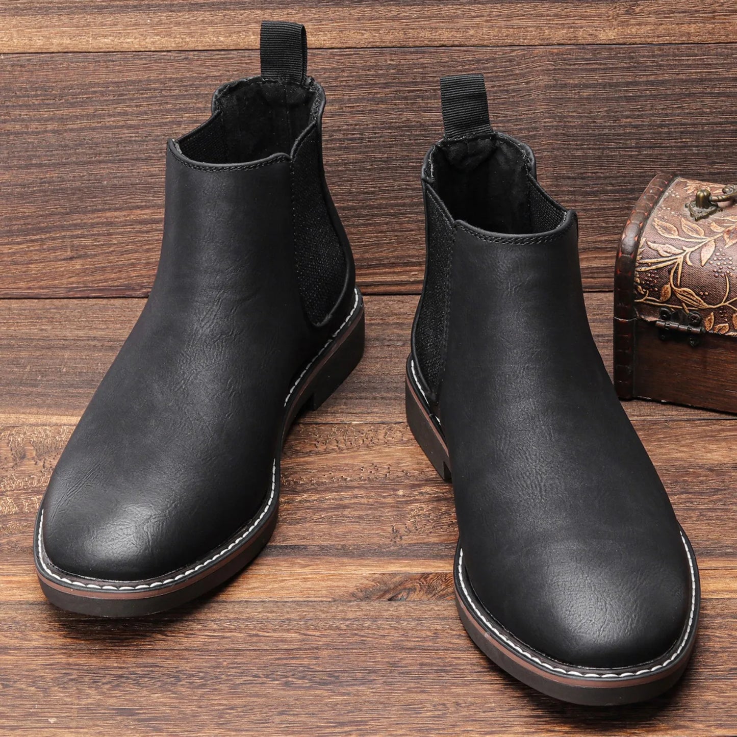 men boots brand comfortable fashion chelsea boots #CL5321