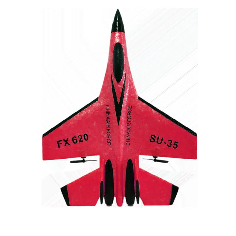 FX620 SU-35 RC Remote Control Airplane 2.4G Remote Control Fighter Hobby Plane Glider Airplane EPP Foam Toys RC Plane Kids Gift