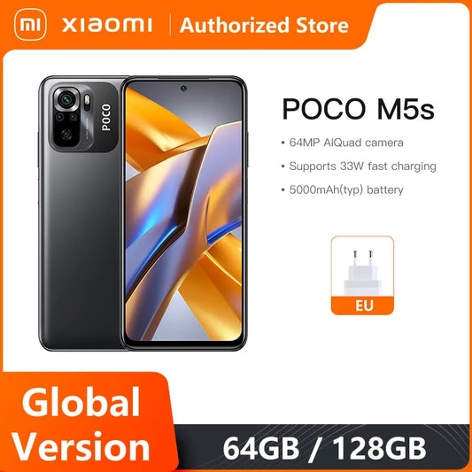 POCO M5s Global Version 64GB/128GB/256GB NFC MTK G95 Octa Core 64MP Quad Camera 6.43" AMOLED Dotdisplay 33W