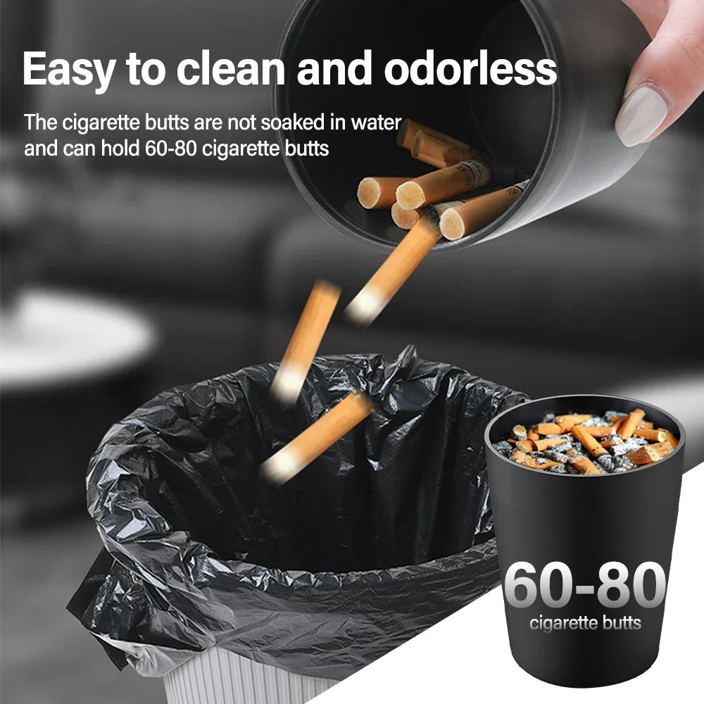 Portable Car Ashtray Smell Proof Universal Auto Ashtray Cigarette with Water Tank Extinguish Smoke Interior Part Car Accessories