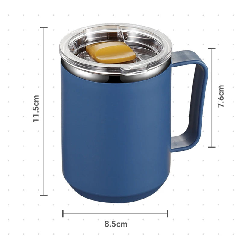 Stainless Steel Coffee Mug Leak-Proof Thermos Travel Thermal Vacuum Flask Insulated Cup Milk Tea Water Bottle Stanley Cup ALI353