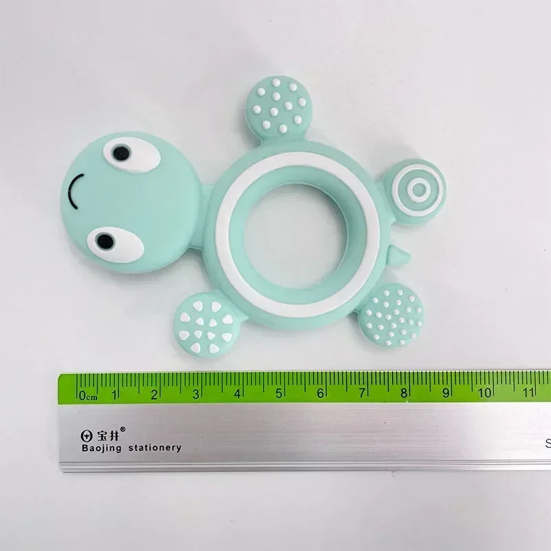 Silicone Baby Teethers Turtle 1PC Food Grade Tortoise Silicone Tiny Rod Children's Goods Nurse Gift Baby Teether Toys