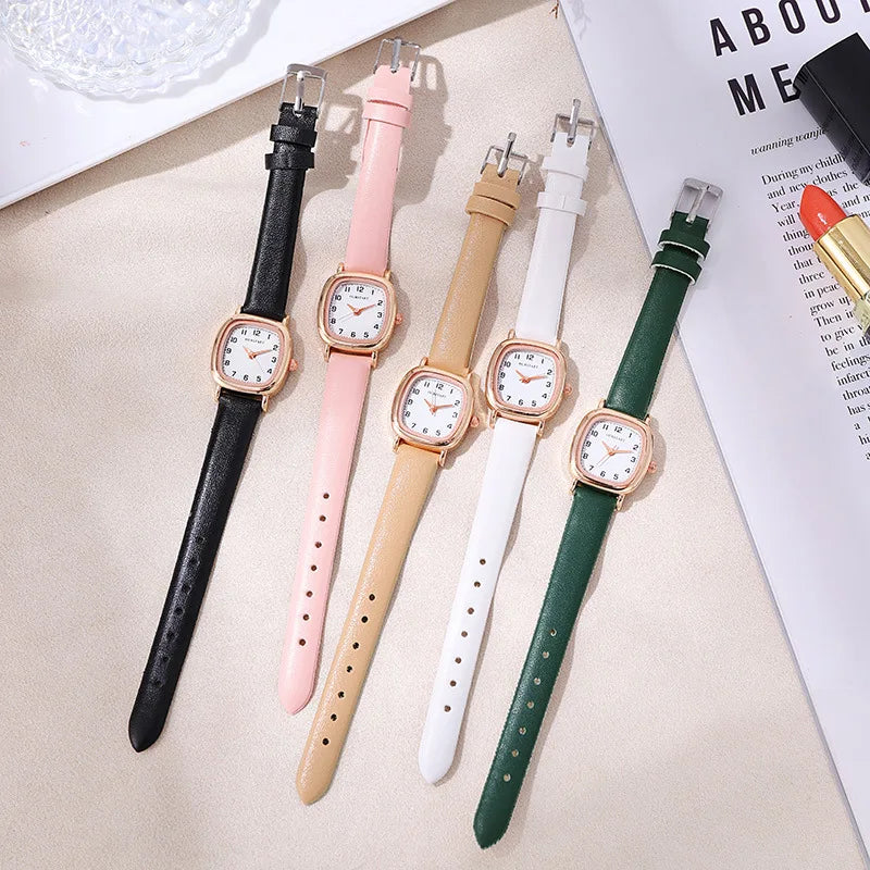 Fashion Watch for Women Thin Strap Small Square Women's Watch Minimalist Digital Quartz Strap Accesorios Para Mujer Montre