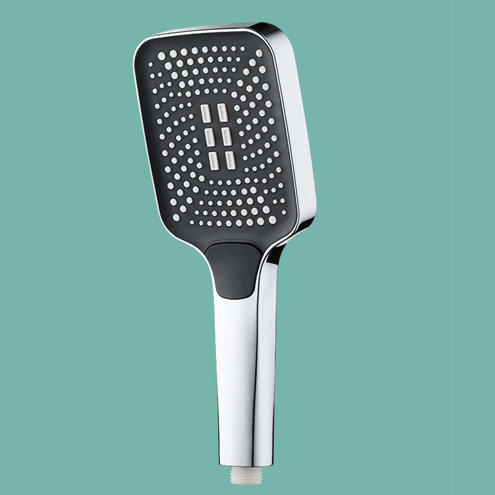 دش مطري قابل للتعديل بأربعة أوضاع ورأس دش تدفق كبير وخلاط دش عالي الضغط لتوفير المياه وإكسسوارات الحمام