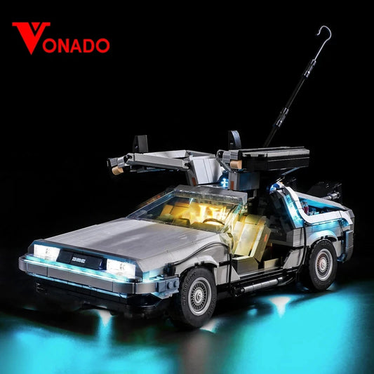 LED Light Set For Creator 10300 Back to the Future Time Machine Racing Car Building Blocks Toy Only Lighting Kit Not Model