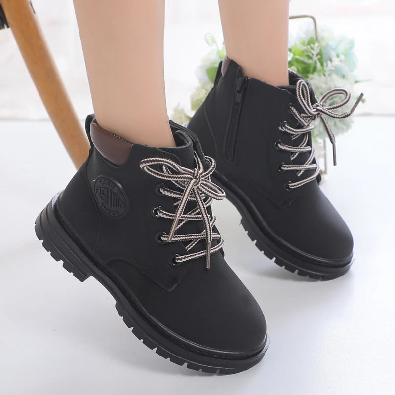 Kids Boots for Boys Girls Unisex Children Fashion Ankle Boots 2023 Brand New Auutmn Winter Rubber Boots Toddlers Big Child 21-36