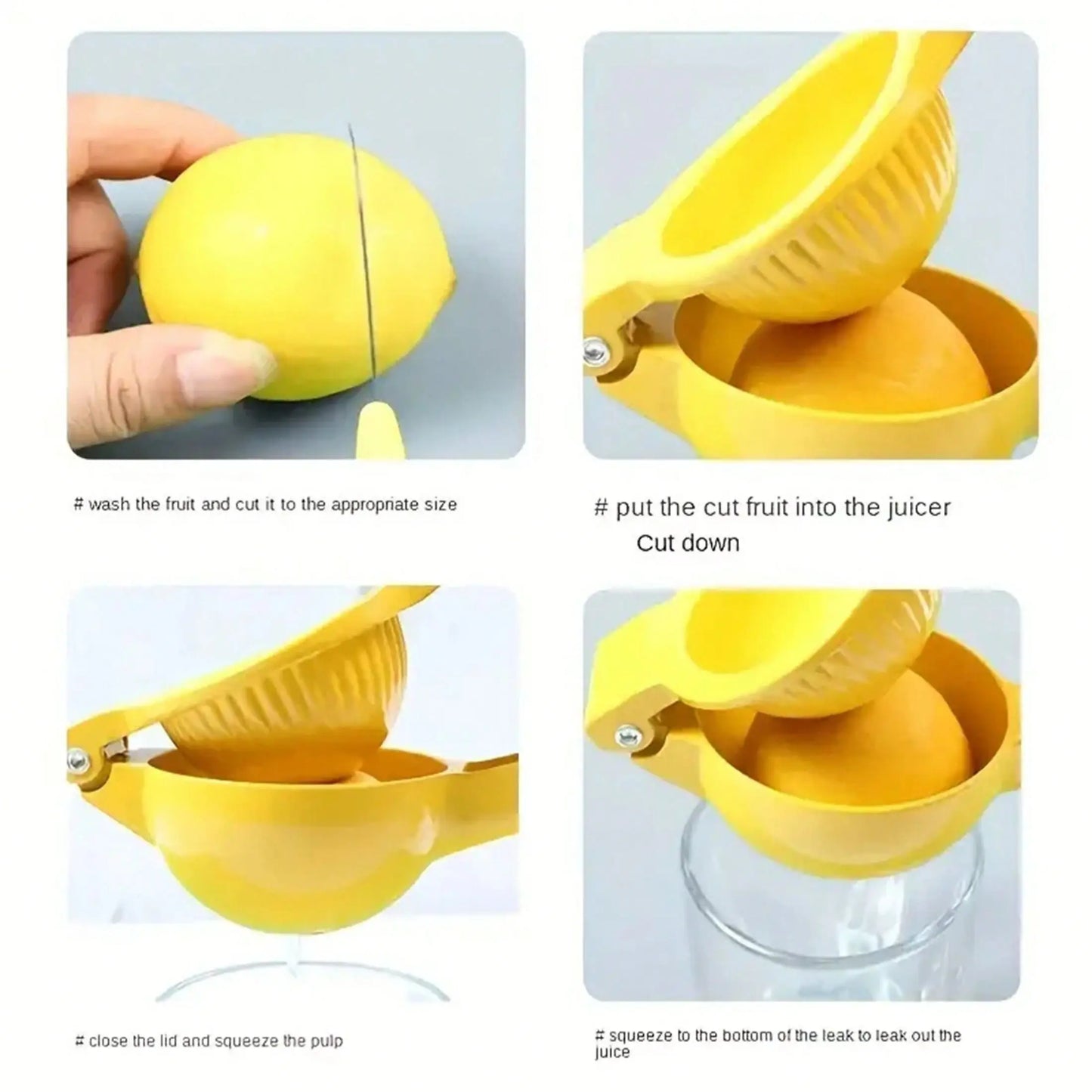 Home Manual Lemon Squeezer Aluminum Alloy Hand Pressed Orange Fruit Juicer Portable Practical Kitchen Tools Mini Blender