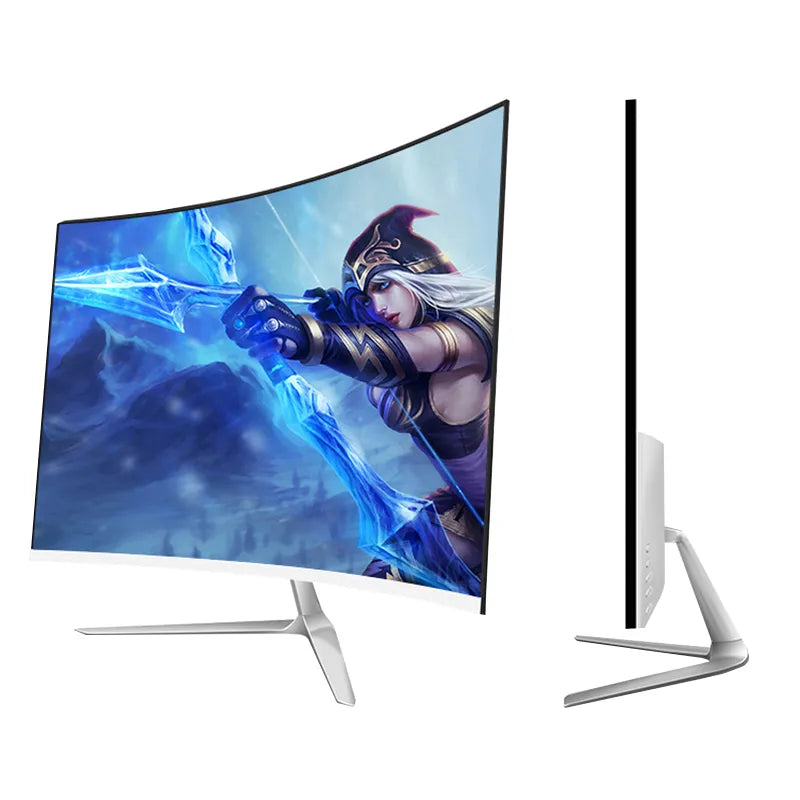 165hz Monitors Gamer 24 inch 1920* 1080p LCD Curved Monitor PC HDMI Compatible monitor desktop HD gaming Monitor 144hz displays