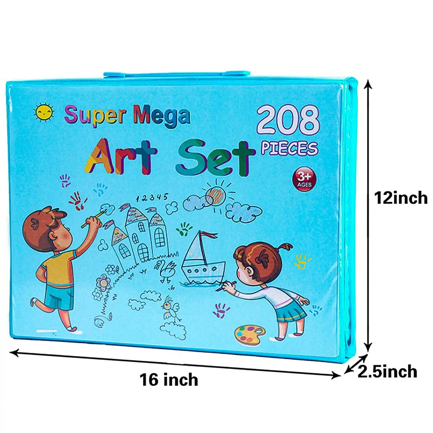 42-208PCS Children Art Painting Set Toys Painting Watercolor Drawing Board Tools Watercolor Pencil Crayon Kids Educational Toys