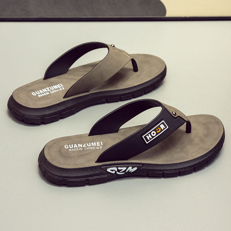Beach-Ready Non-Slip Wear-Resistant And Odor-Proof Thick-Soled Flip-Flops